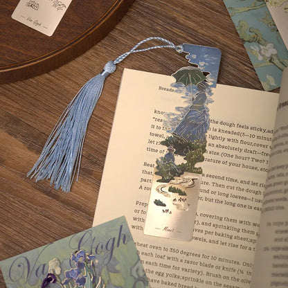 Monet olajfestmény ihletésű fém könyvjelzők