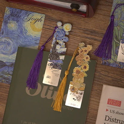 Monet olajfestmény ihletésű fém könyvjelzők