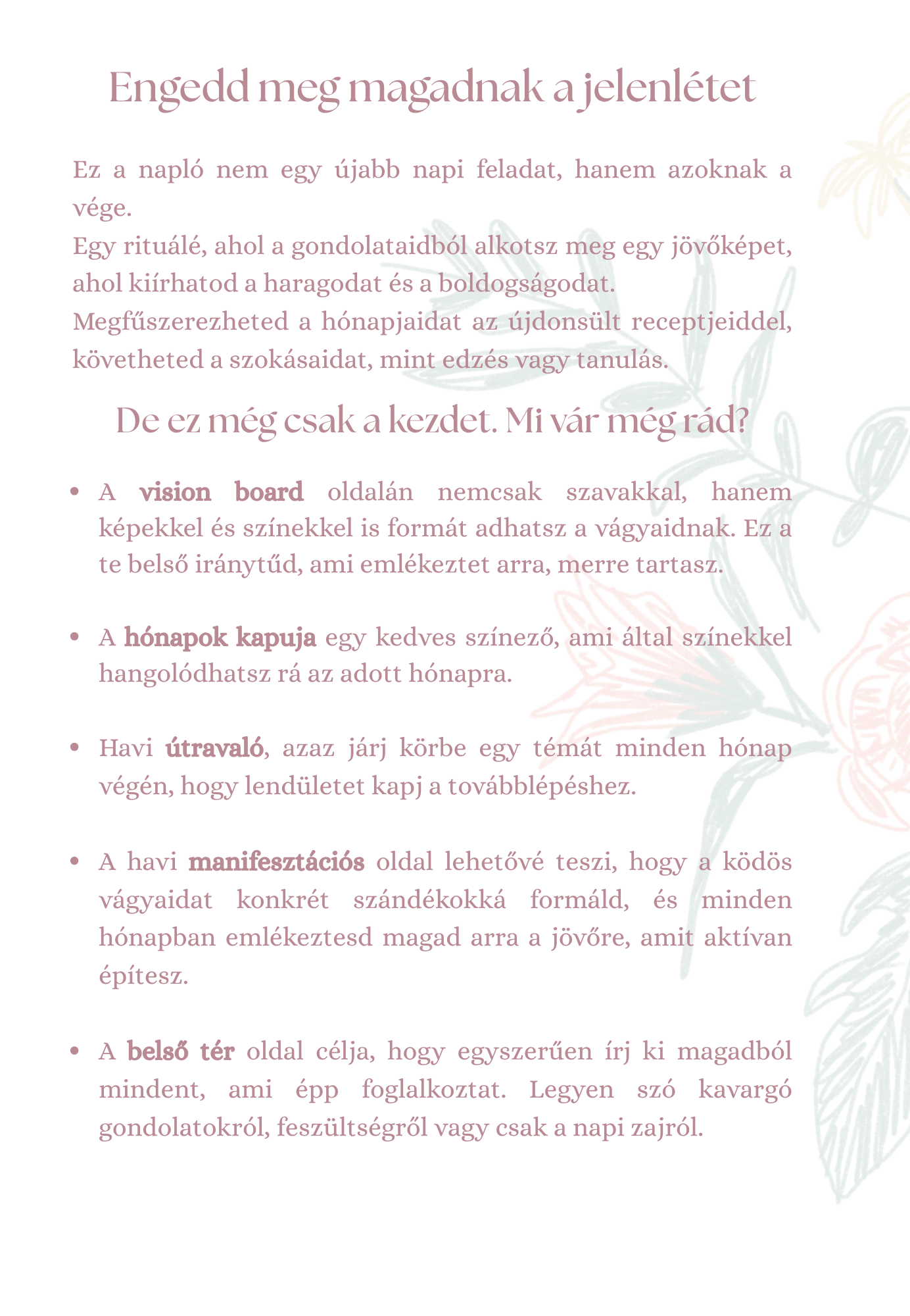 Tőlem, Nekem - Önismereti és tervező napló