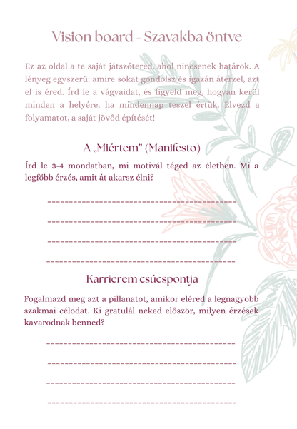 Tőlem, Nekem - Önismereti és tervező napló