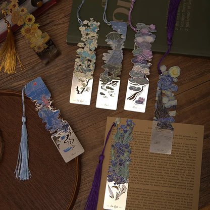 Monet olajfestmény ihletésű fém könyvjelzők